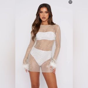 Disco Inferno Long Sleeve Mini Dress